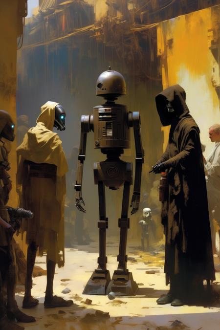 00471-2629696720-_lora_Craig Mullins Style_1_Craig Mullins Style - Carl Spitzweg and Pierre Soulages and Johannes Vermeer, K2SO security droid co.png